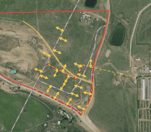 mountain land sold with utility easement